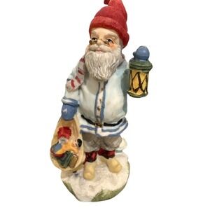 VTG 1992 Julenisse Scandinavia Gnome SC07 Santa International Blue Coat Figurine